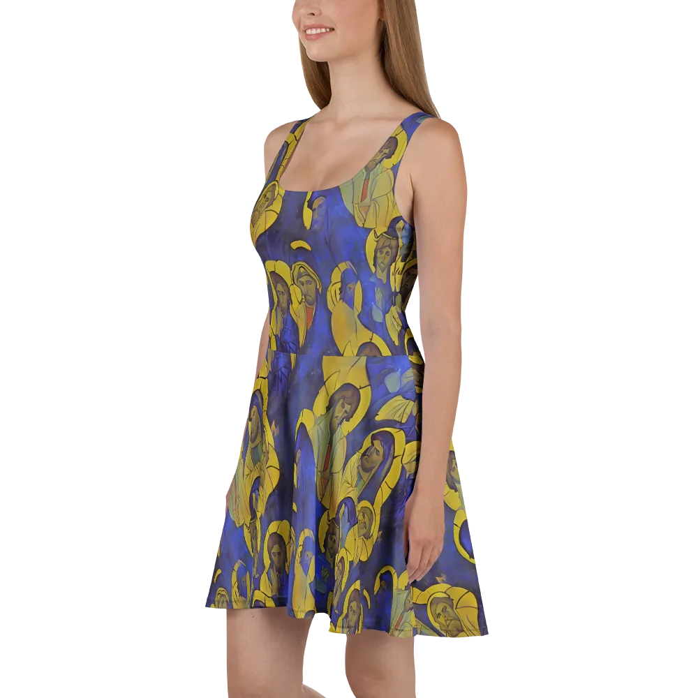 Divine Reverie on Skater Dress — Left