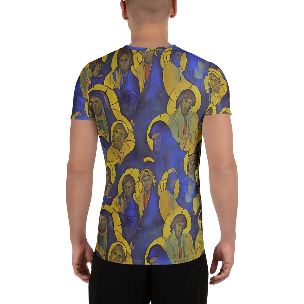 Divine Reverie on Men's Athletic T-Shirt — Back
