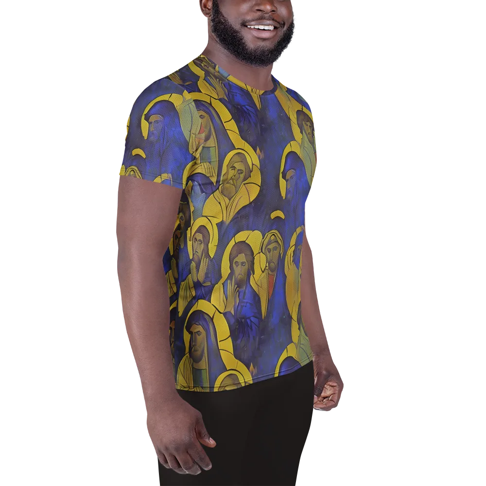 Divine Reverie on Men's Athletic T-Shirt — Right