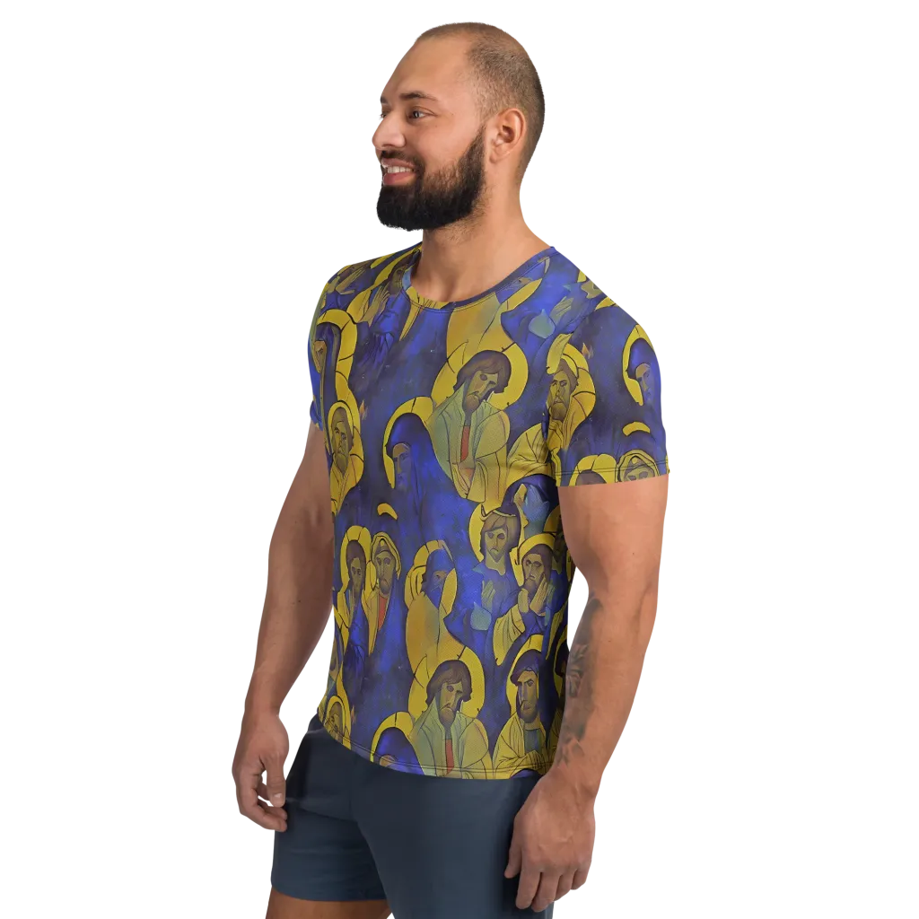 Divine Reverie on Men's Athletic T-Shirt — Left