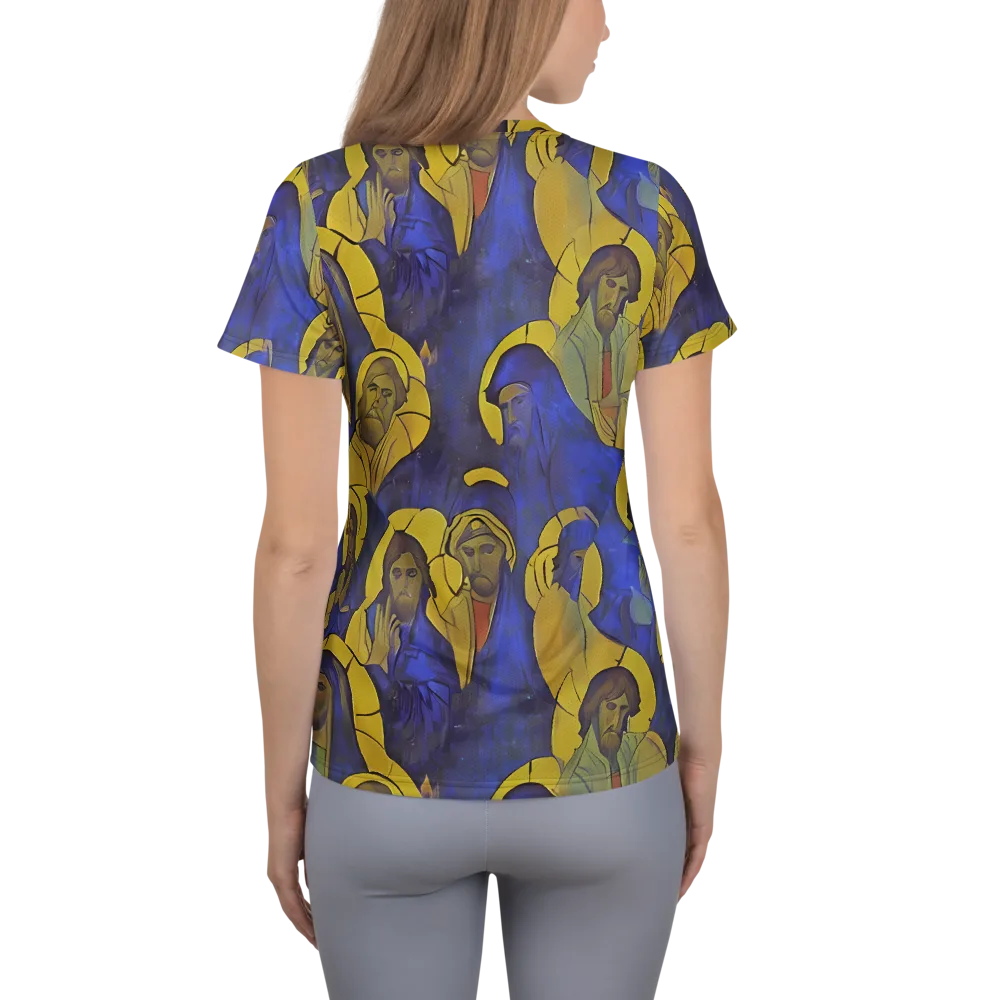 Divine Reverie on Women's Athletic T-Shirt — Back