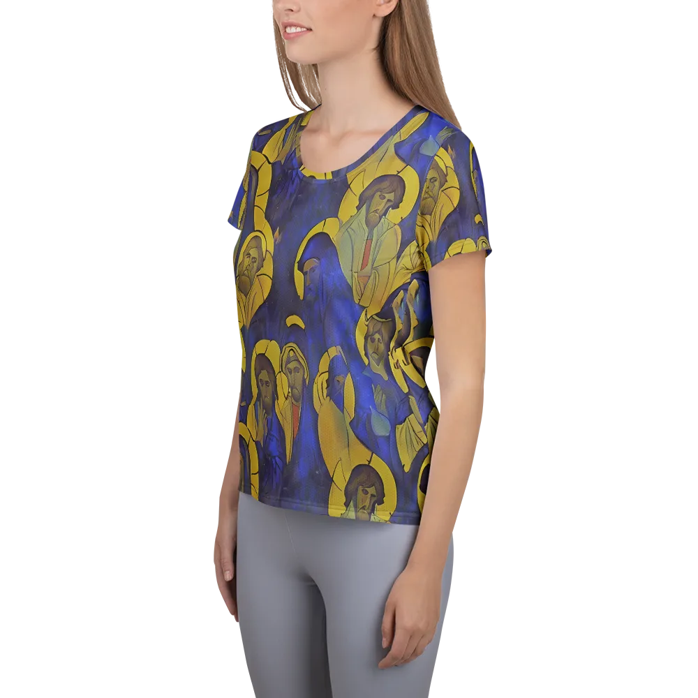Divine Reverie on Women's Athletic T-Shirt — Left