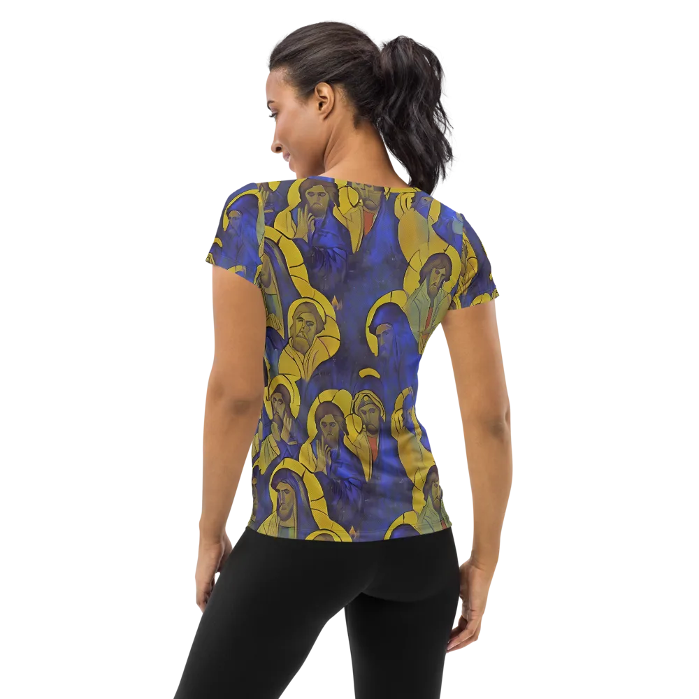 Divine Reverie on Women's Athletic T-Shirt — Back