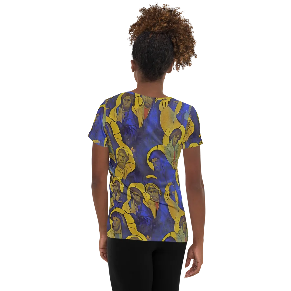 Divine Reverie on Women's Athletic T-Shirt — Back