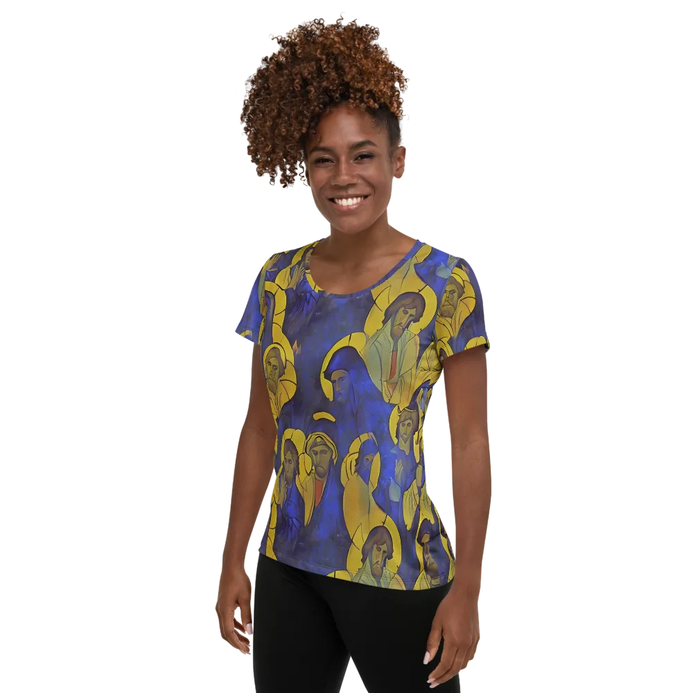 Divine Reverie on Women's Athletic T-Shirt — Left