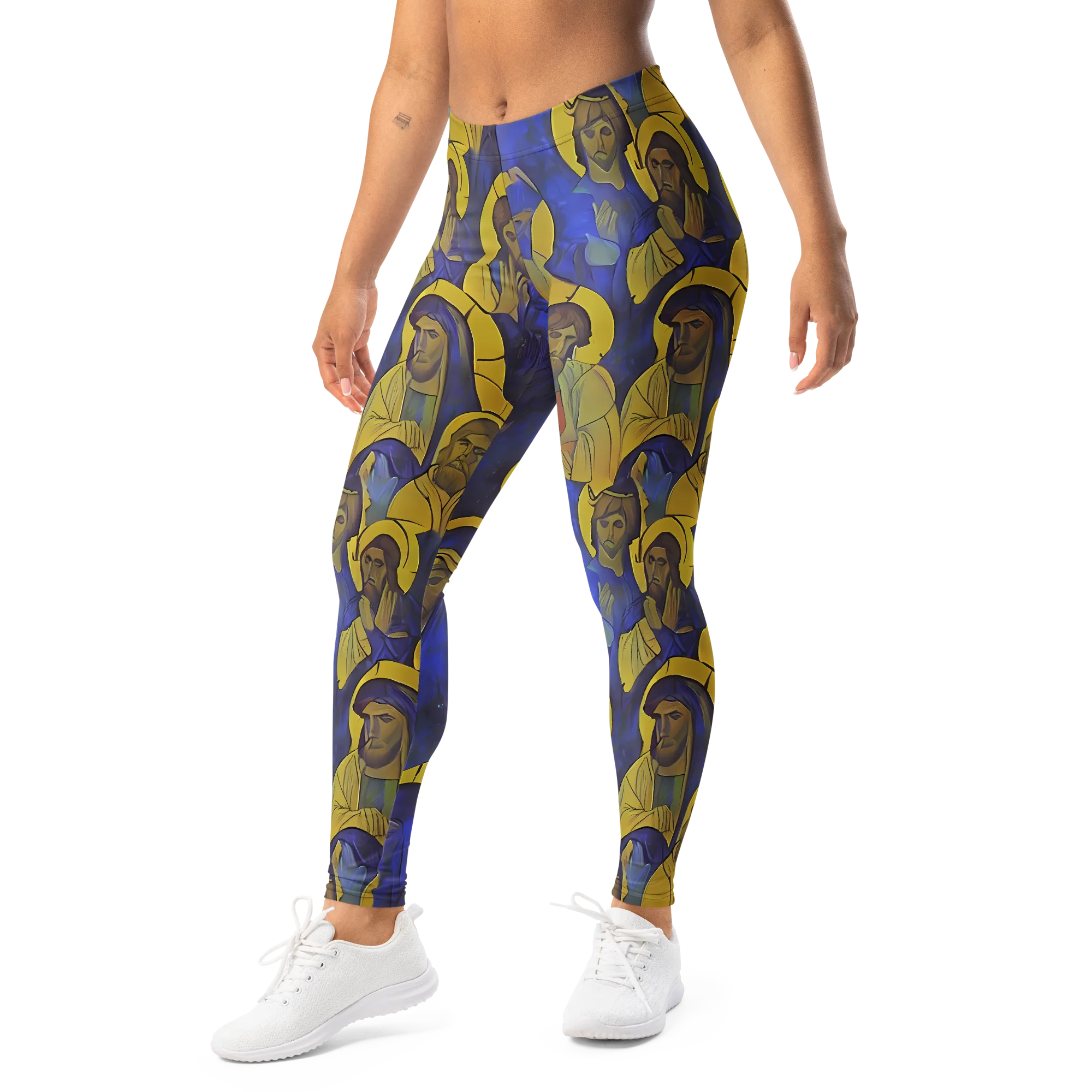 Divine Reverie on Leggings — Left Front