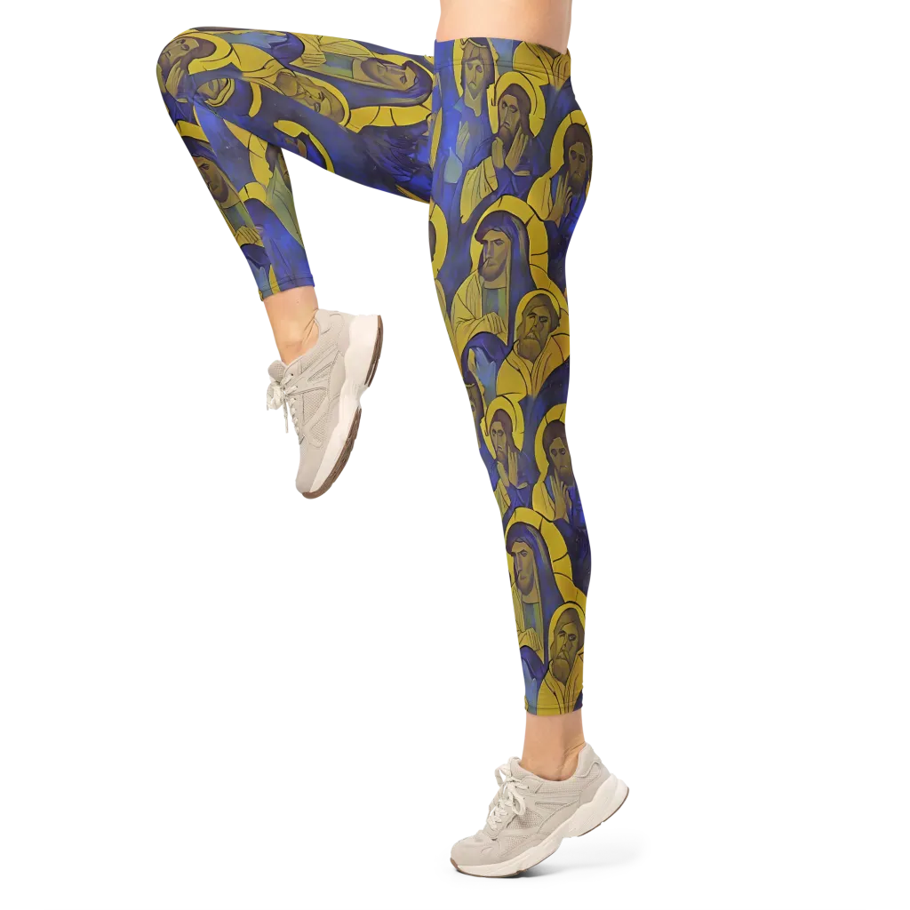 Divine Reverie on Leggings — Left