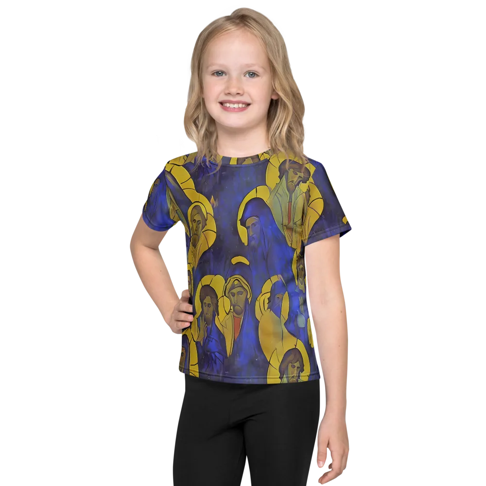 Divine Reverie on Kids Crew Neck T-Shirt — Front