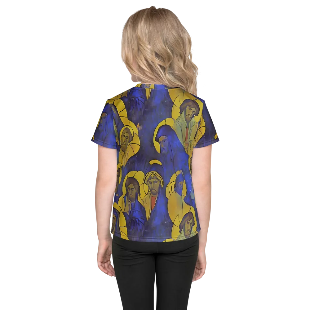 Divine Reverie on Kids Crew Neck T-Shirt — Back