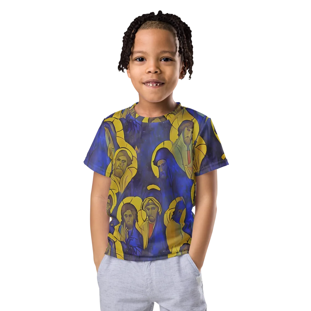 Divine Reverie on Kids Crew Neck T-Shirt — Front