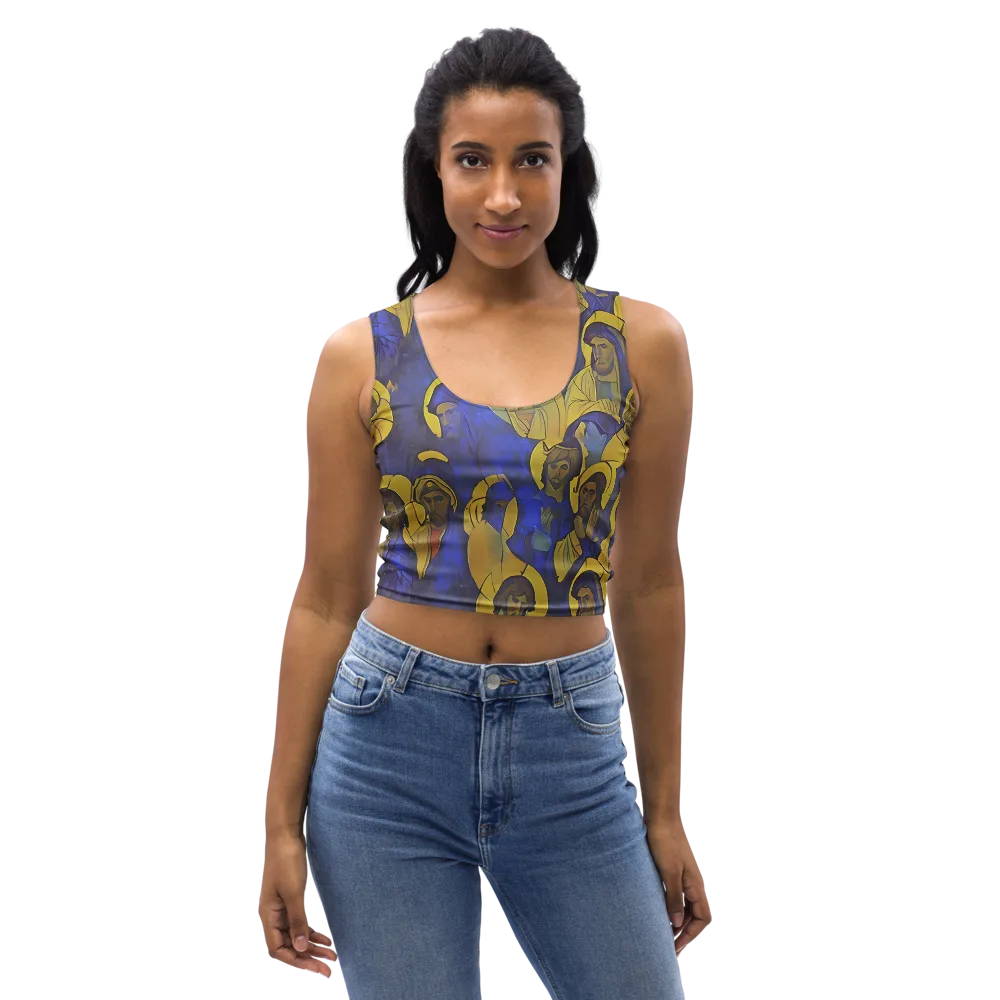 Divine Reverie on Crop Top — Front