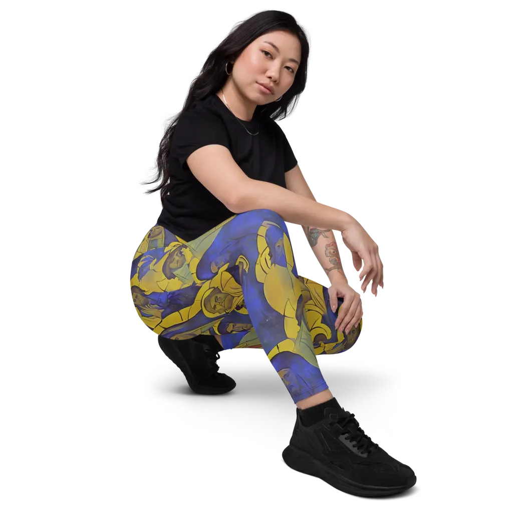 Divine Reverie on Leggings with Pockets — Right Front