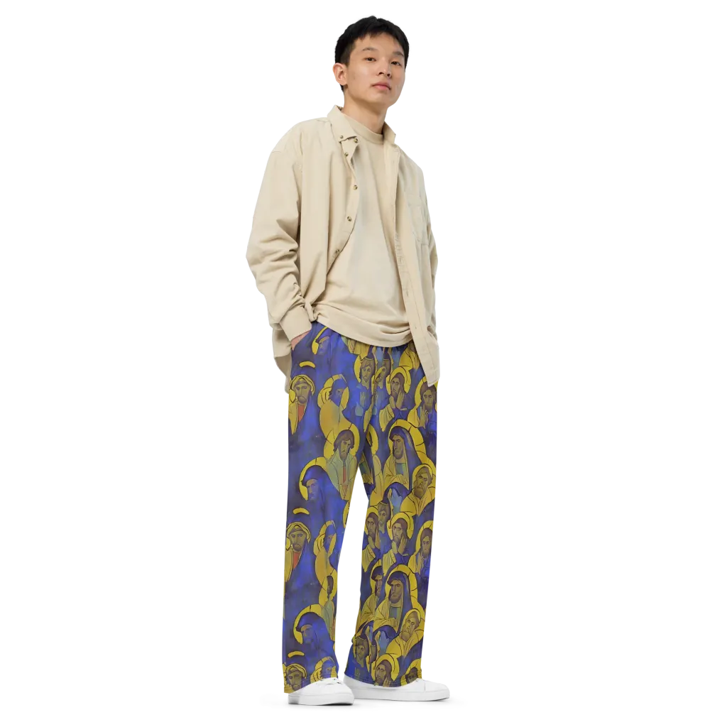 Divine Reverie on Wide-Leg Pants — Right Front