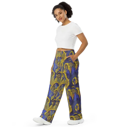 Divine Reverie on a Wide-Leg Pants