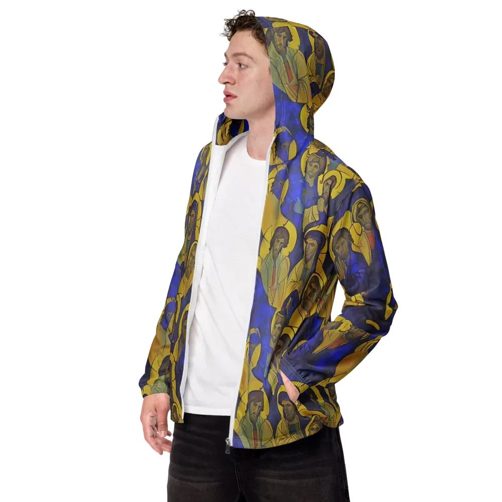 Divine Reverie on Men's Windbreaker — Left Front