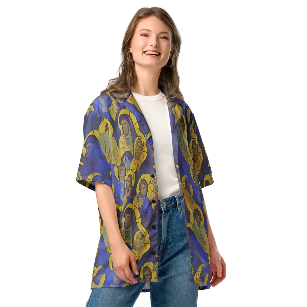 Divine Reverie on Button Shirt — Front