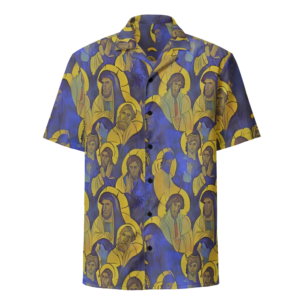 Divine Reverie on Button Shirt — Front