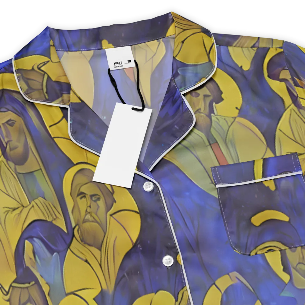 Divine Reverie on Women's Short Sleeve Pajama Top — Product details