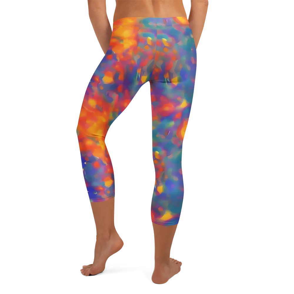 Nolde Nebula on Capri Leggings — Back
