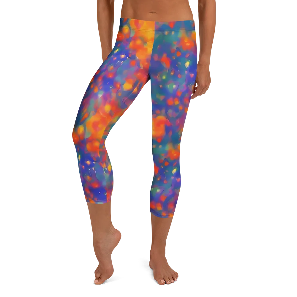 Nolde Nebula on Capri Leggings — Front