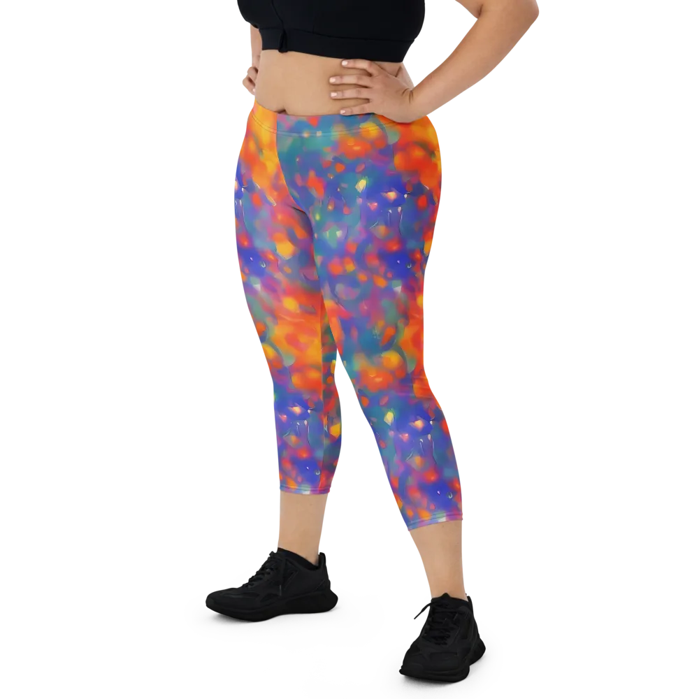 Nolde Nebula on Capri Leggings — Front