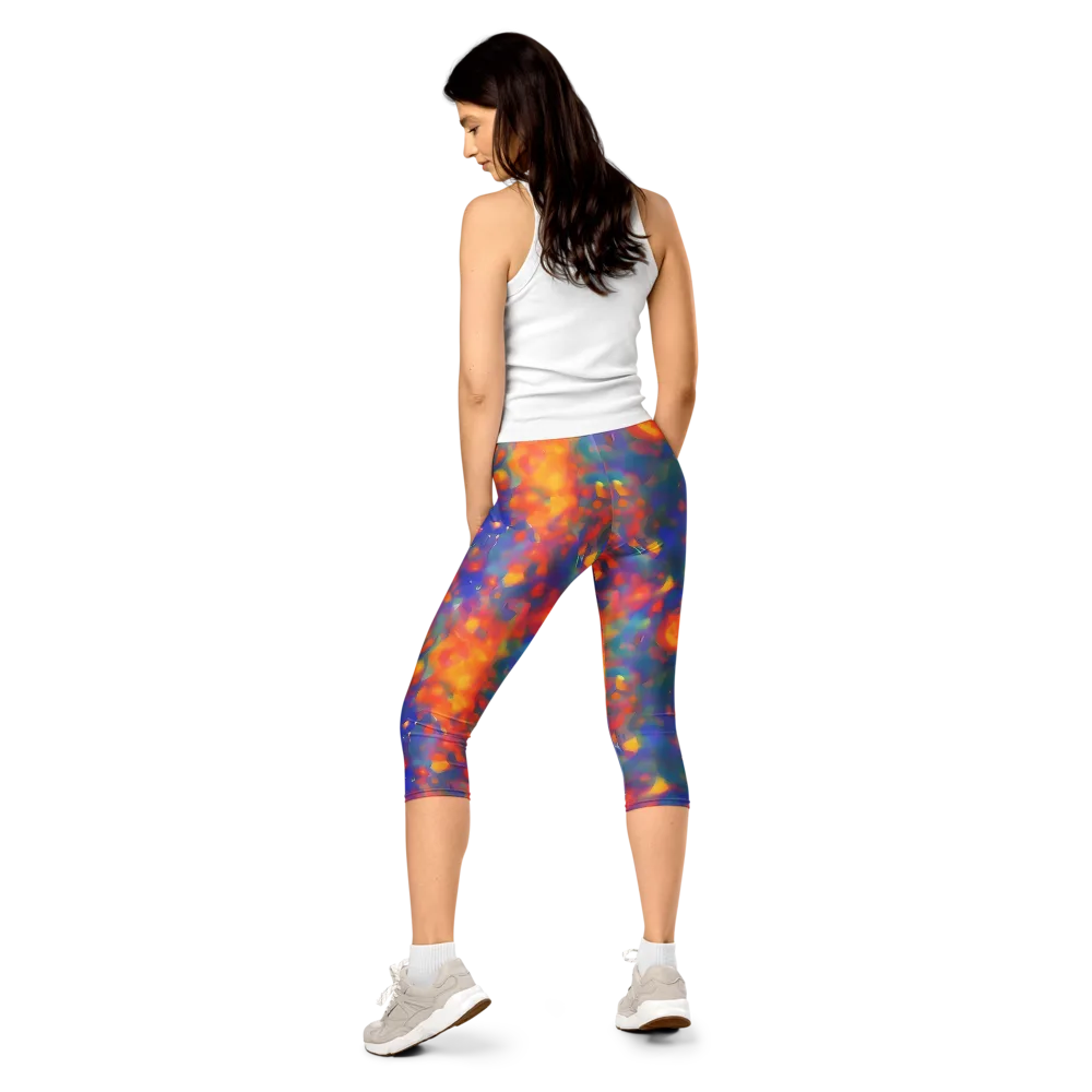 Nolde Nebula on Capri Leggings — Back