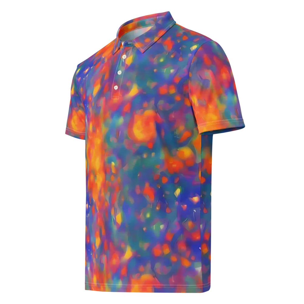 Nolde Nebula on Men's Slim Fit Polo Shirt — Left Front