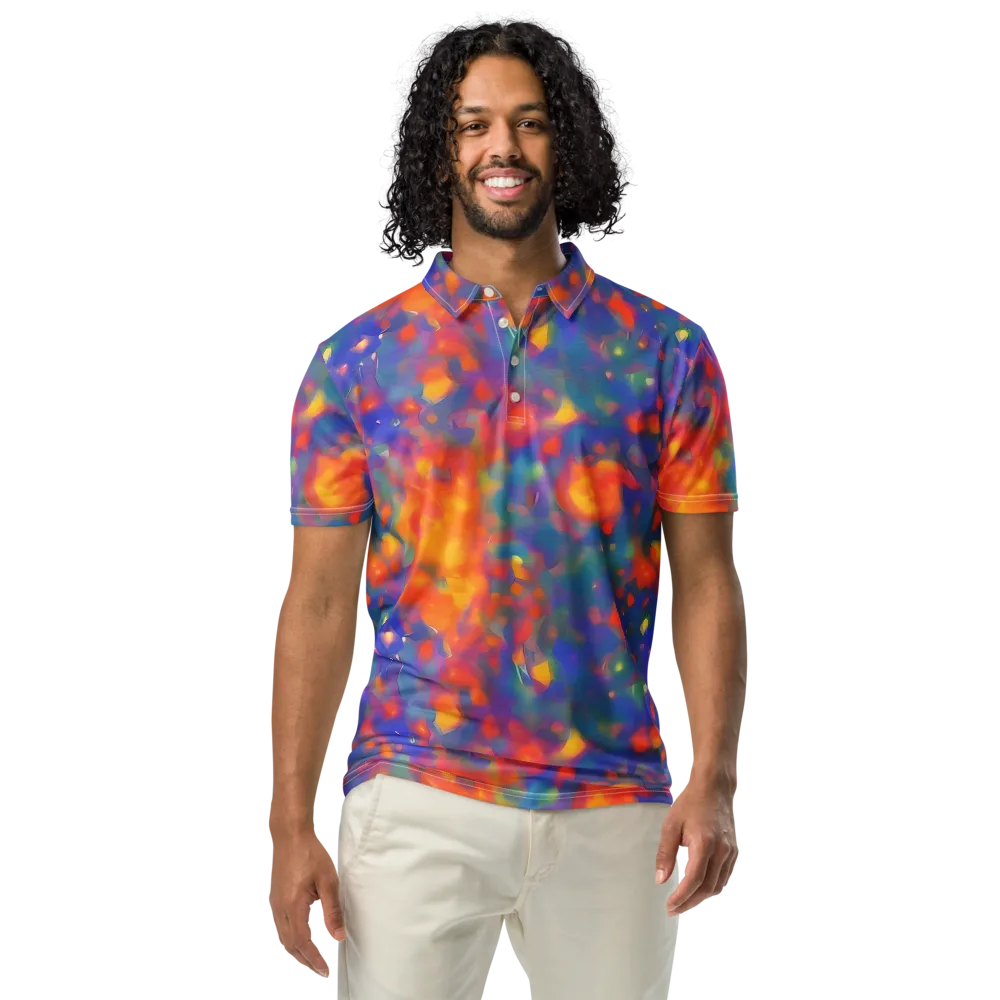 Nolde Nebula on Men's Slim Fit Polo Shirt — Front