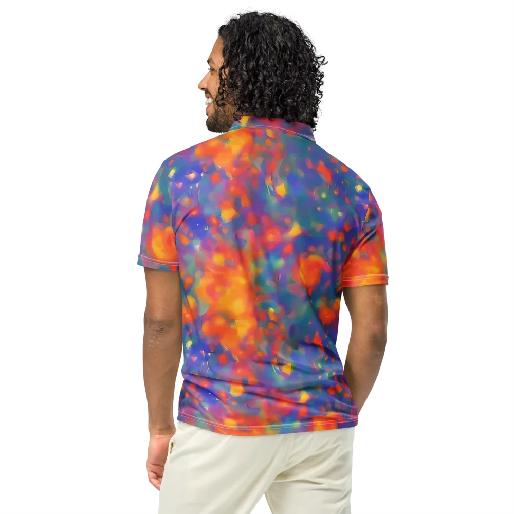Nolde Nebula on Men's Slim Fit Polo Shirt — Back