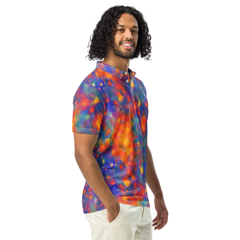Nolde Nebula on Men's Slim Fit Polo Shirt — Right Front