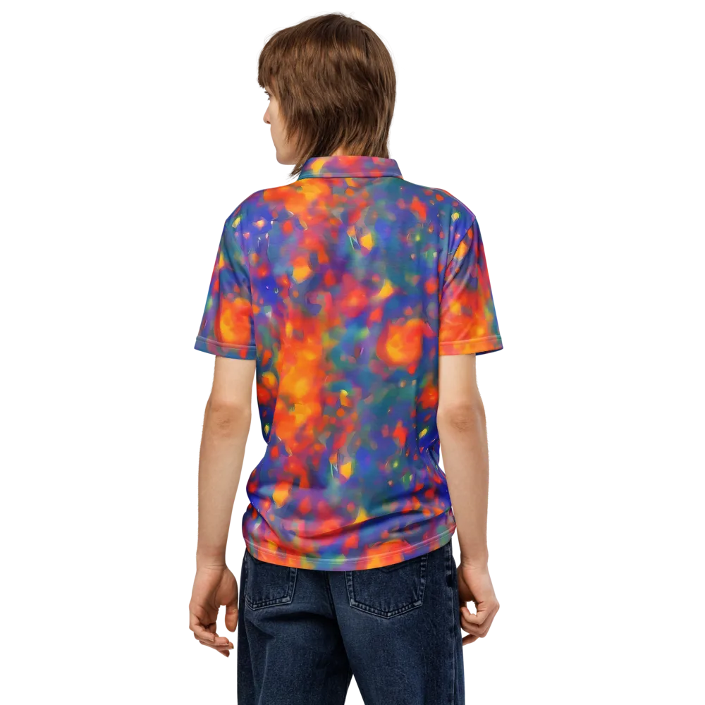 Nolde Nebula on Men's Slim Fit Polo Shirt — Back