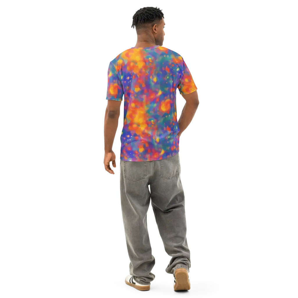 Nolde Nebula on Men's Cotton Crew Neck T-Shirt — Back