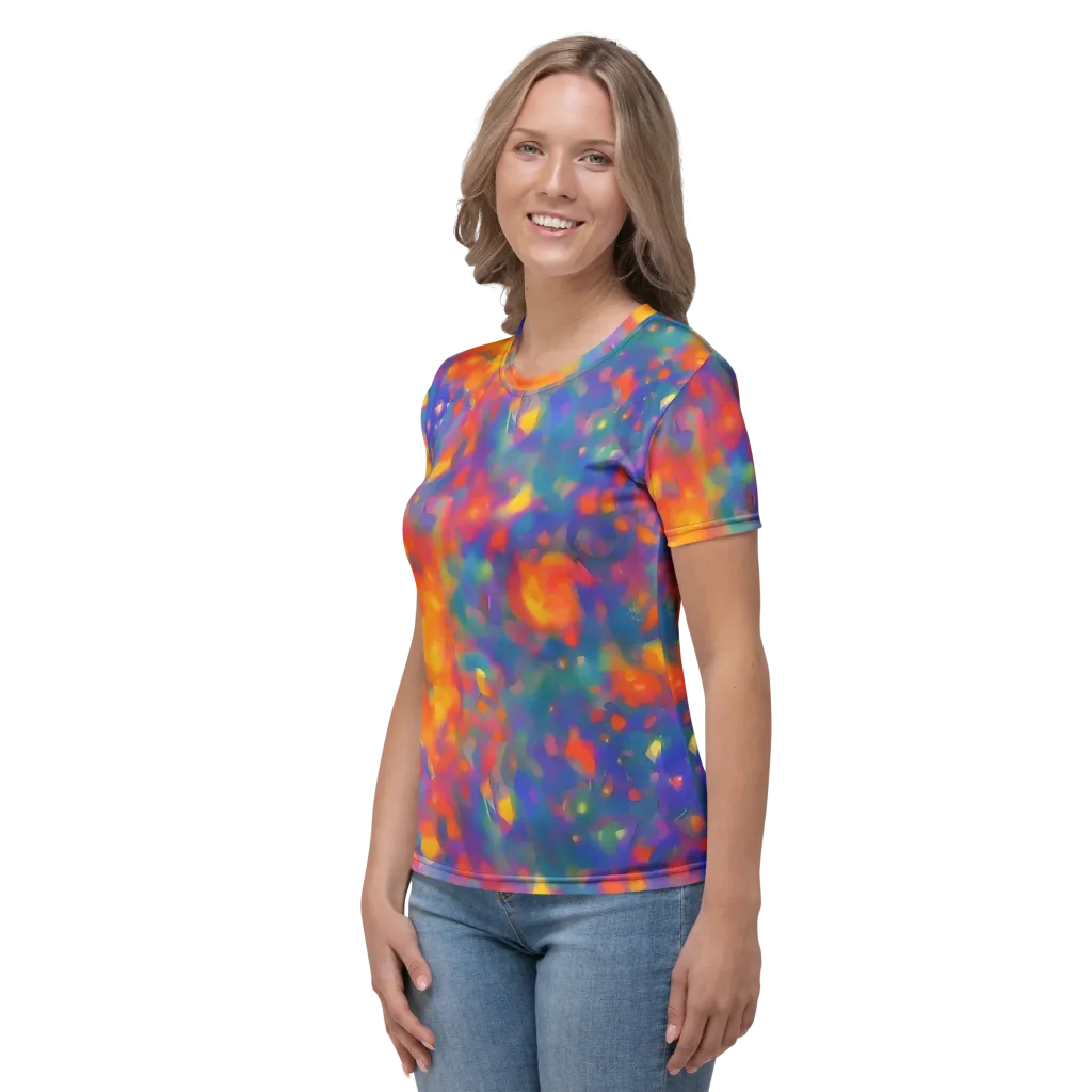 Nolde Nebula on Women's Crew Neck T-Shirt — Left