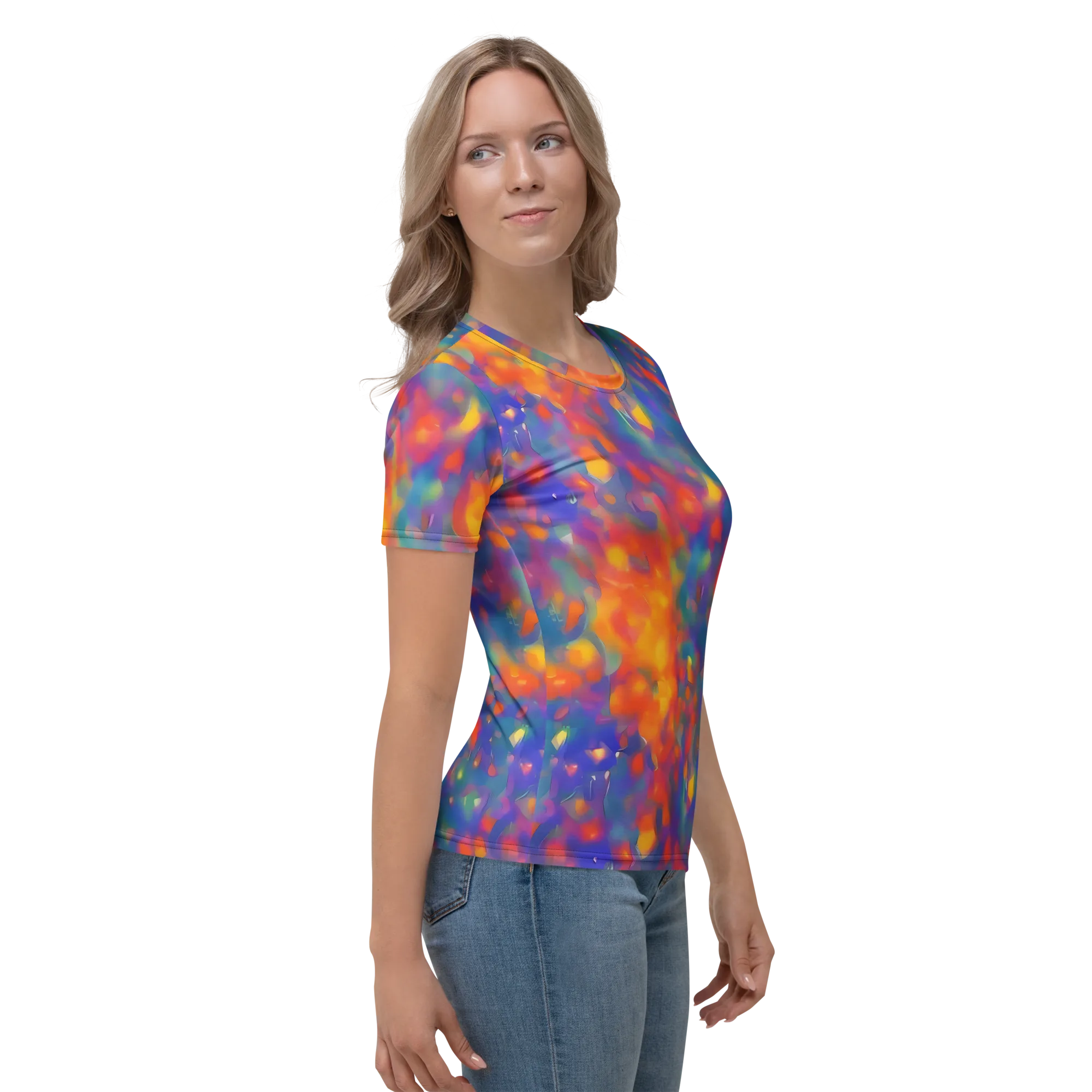 Nolde Nebula on Women's Crew Neck T-Shirt — Right