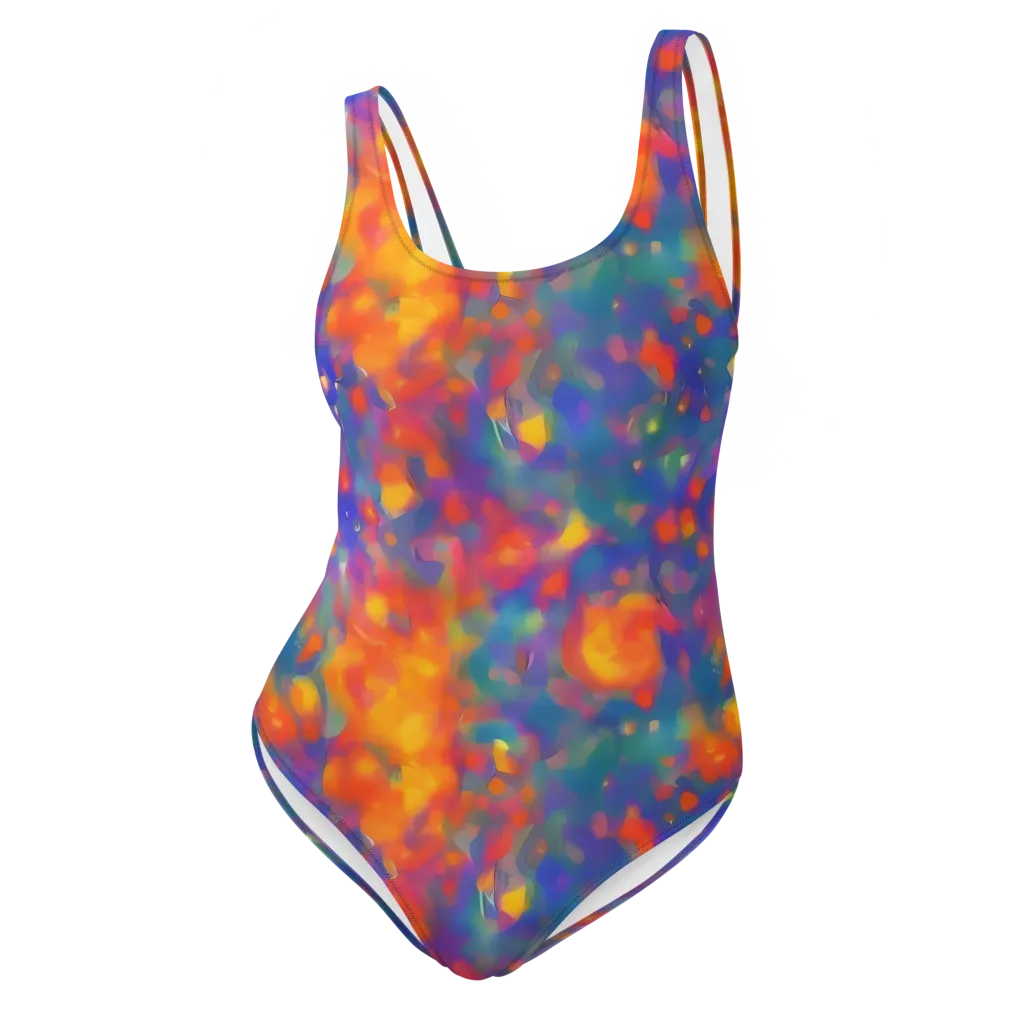Nolde Nebula on One-Piece Swimsuit — Front
