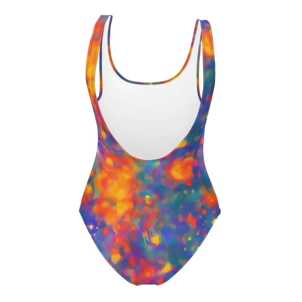 Nolde Nebula on One-Piece Swimsuit — Back