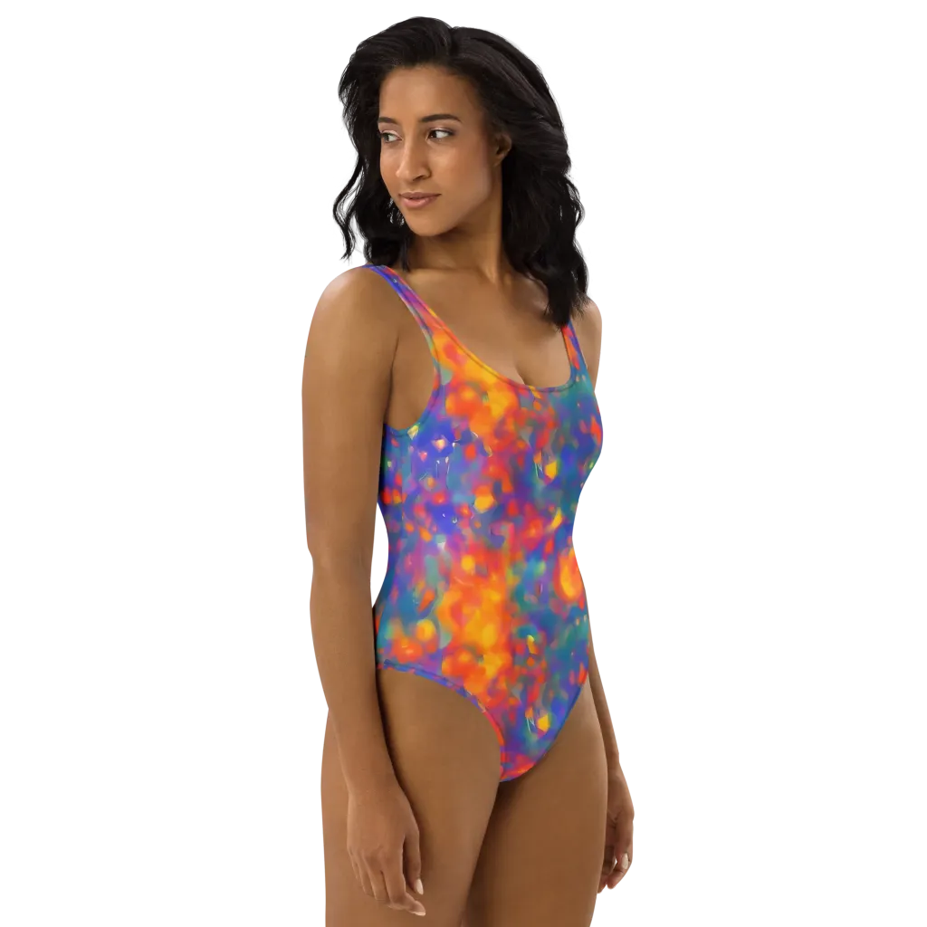Nolde Nebula on One-Piece Swimsuit — Right