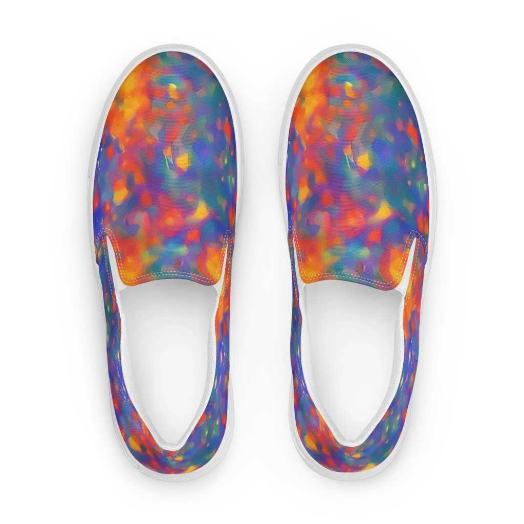 Nolde Nebula on Women's Slip-On Canvas Shoes — Front