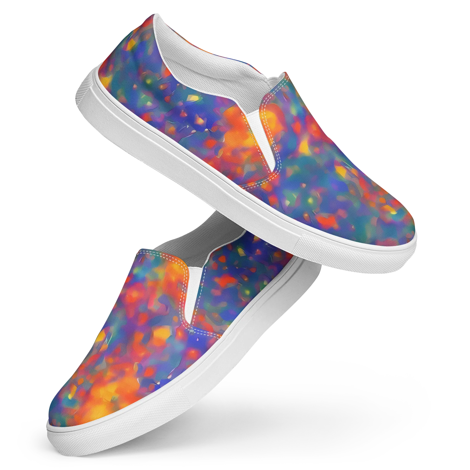 Nolde Nebula on Women's Slip-On Canvas Shoes — Front
