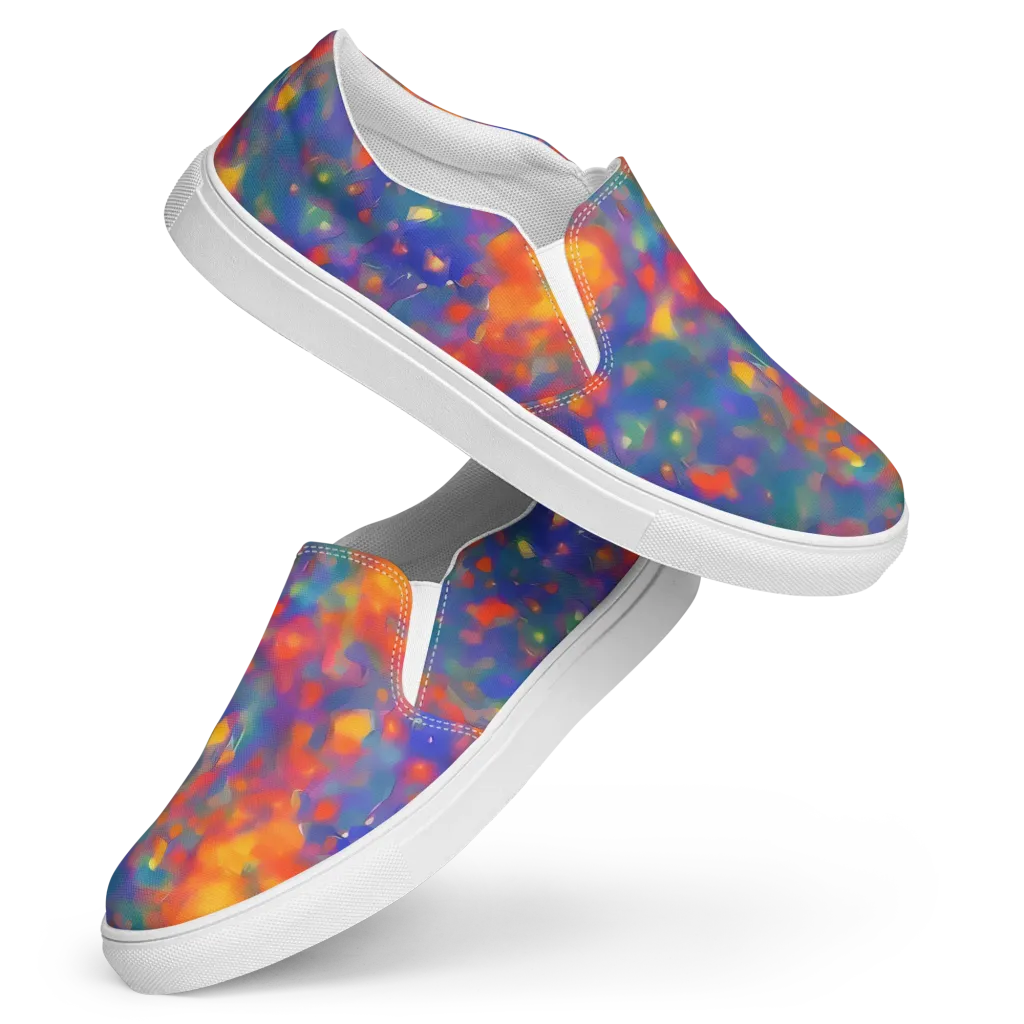 Nolde Nebula on Women's Slip-On Canvas Shoes — Front