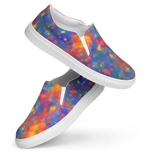 Nolde Nebula on a Women's Slip-On Canvas Shoes