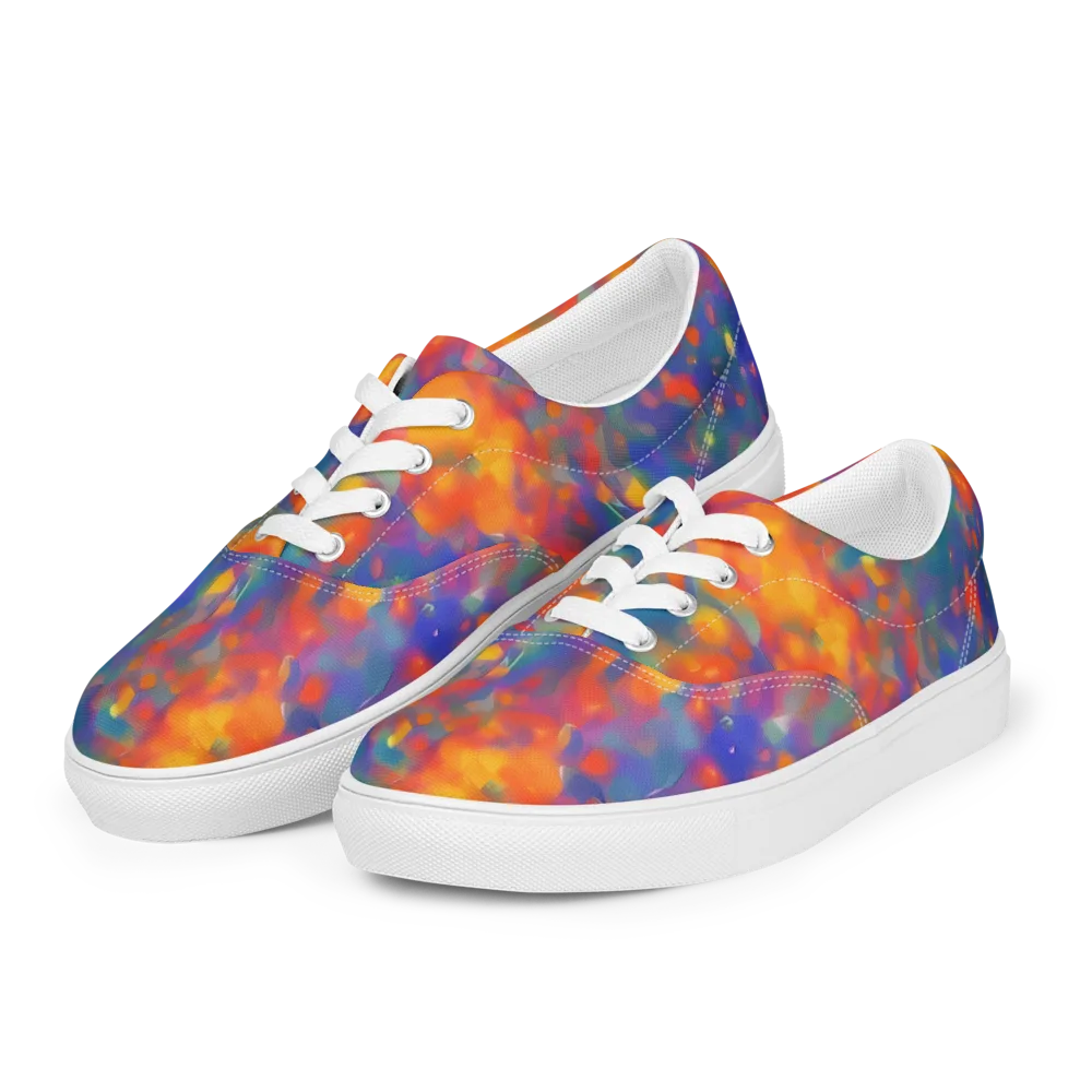 Nolde Nebula on Men's Lace-Up Canvas Shoes — Left Front