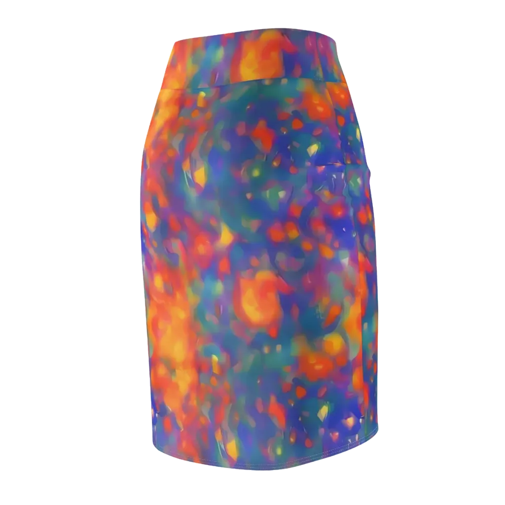 Nolde Nebula on Pencil Skirt — Back Side