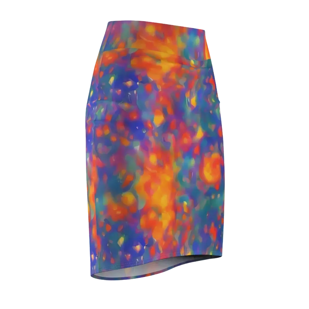 Nolde Nebula on Pencil Skirt — Front Side
