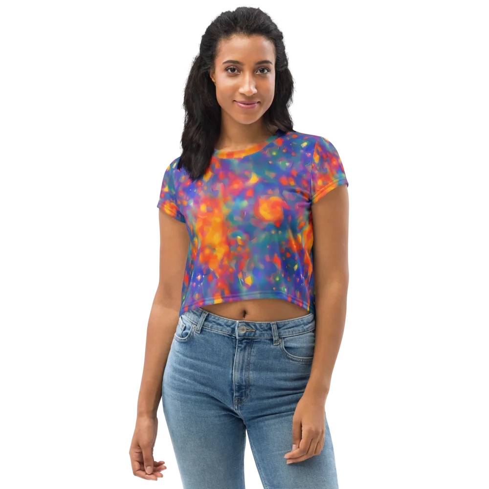 Nolde Nebula on Crop Tee — Front