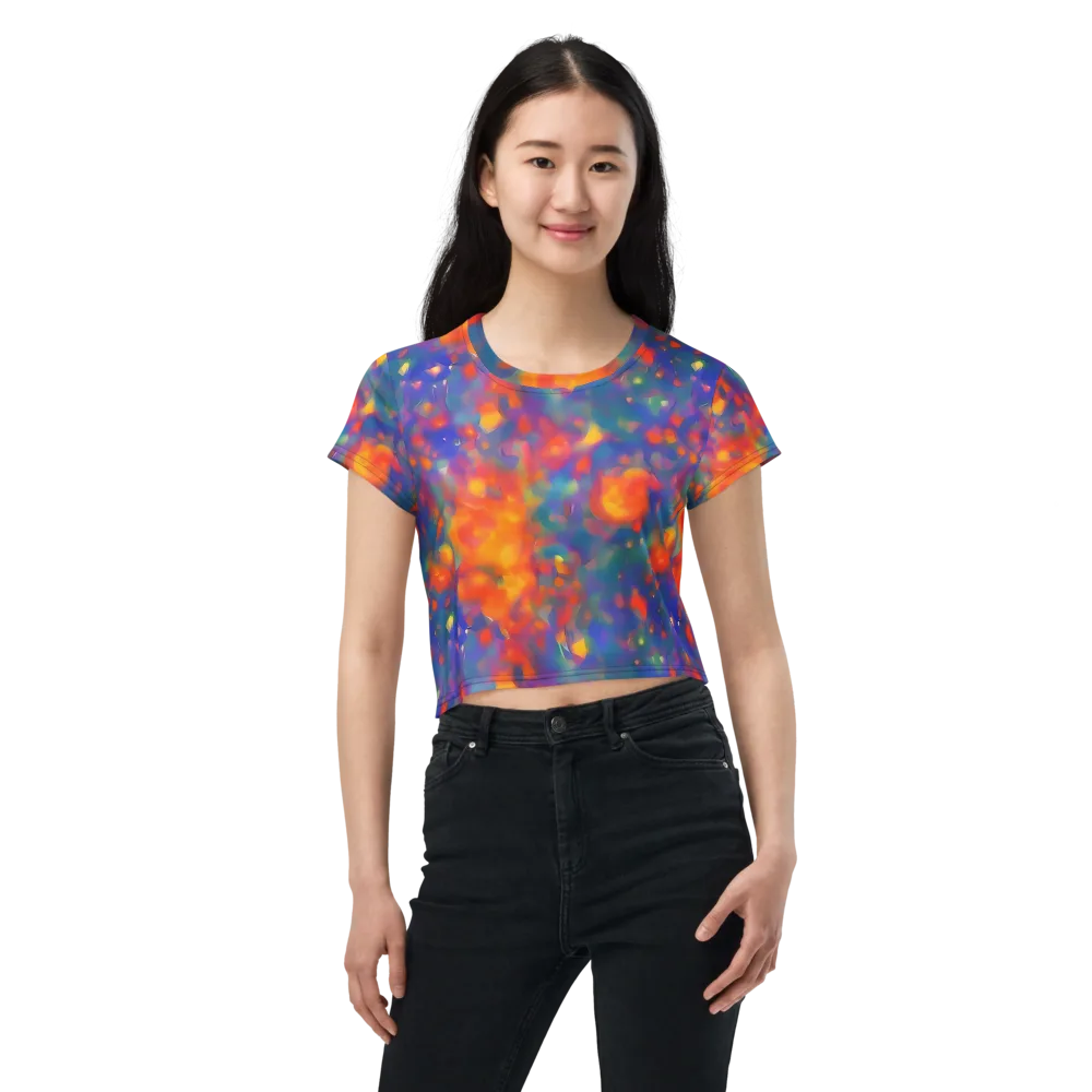 Nolde Nebula on Crop Tee — Front