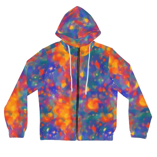 Nolde Nebula on a Women's Full-Zip Hoodie