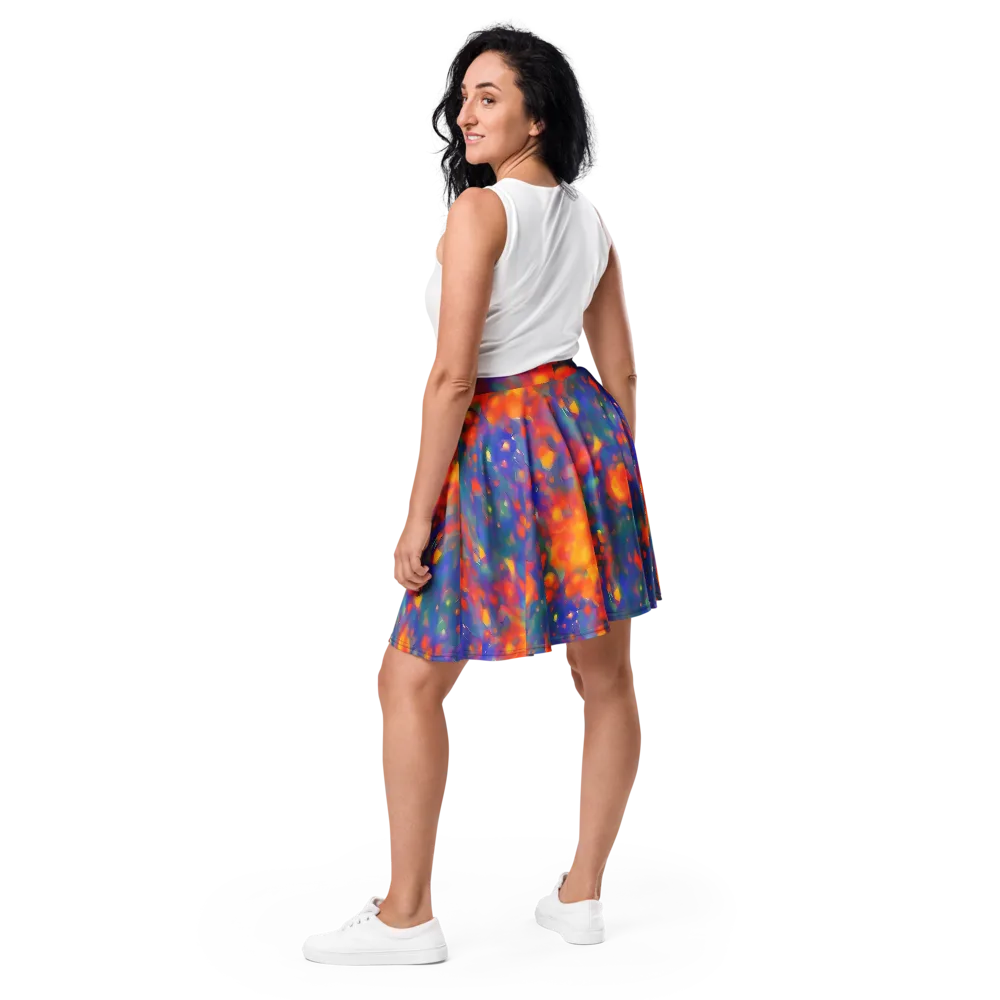 Nolde Nebula on Skater Skirt — Back