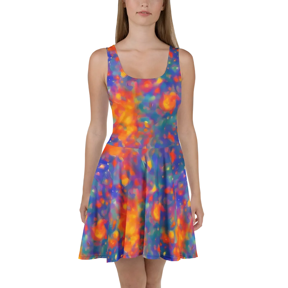 Nolde Nebula on Skater Dress — Front