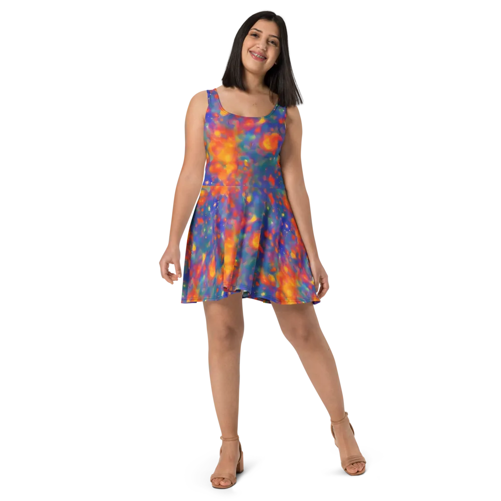 Nolde Nebula on Skater Dress — Front